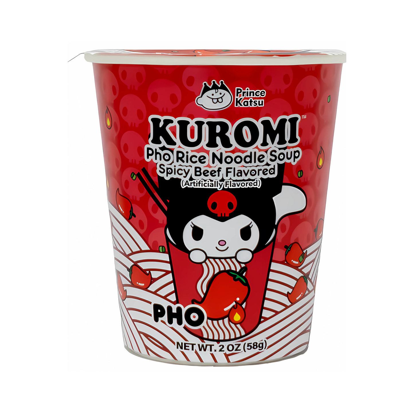 Kuromi Instant Ramen-Spicy Beef Pho Noodle-6ct