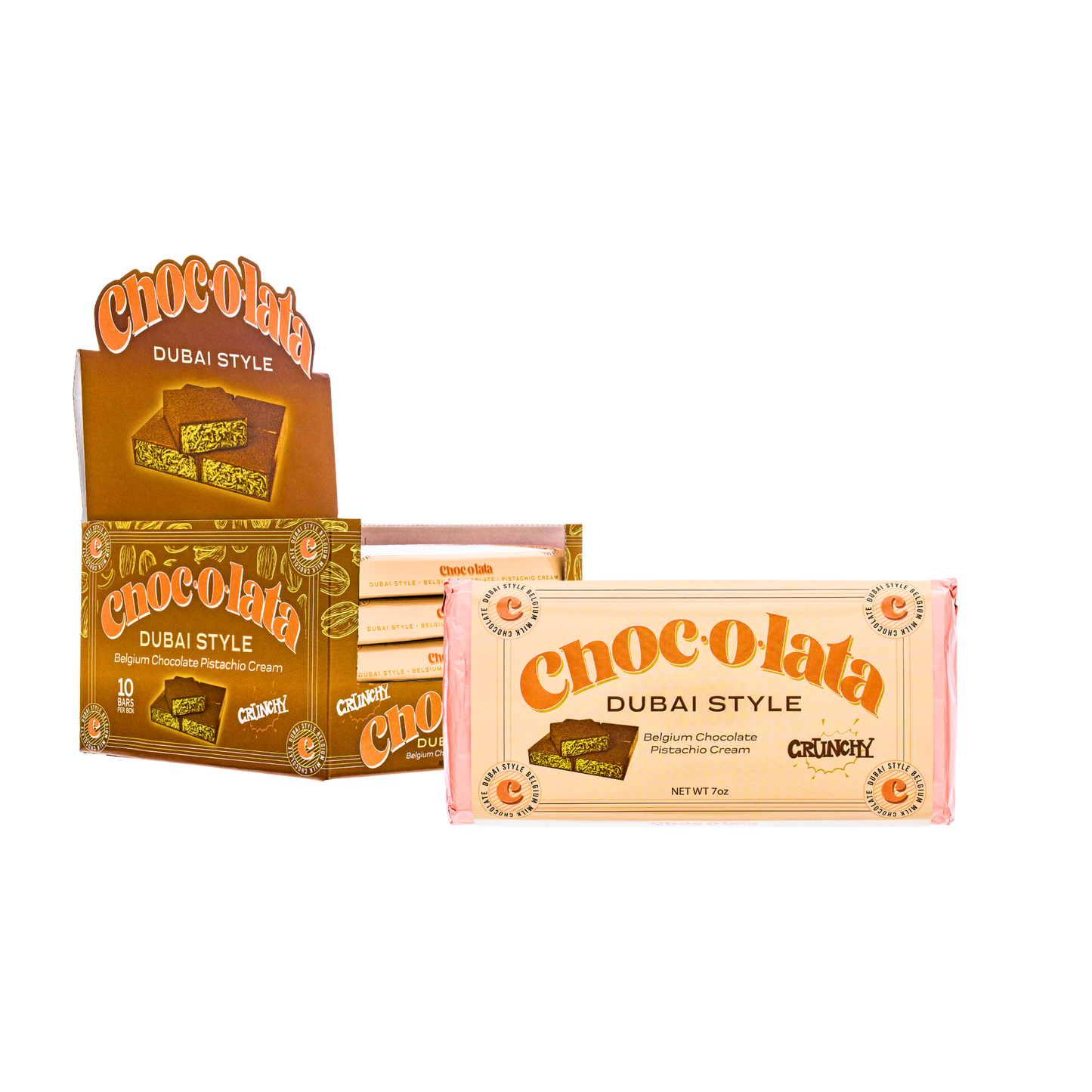 Choc-O-Lata-Dubai Style Chocolate Bar-10ct