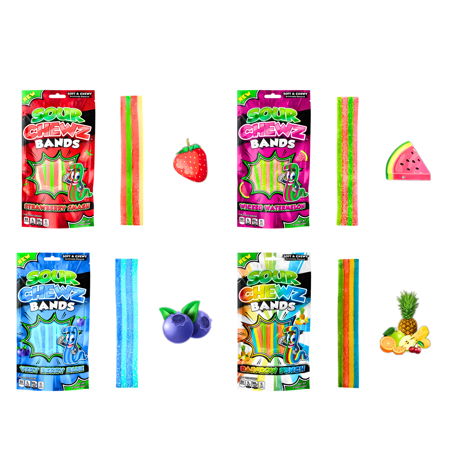 FF - Sour Chewz Bands Shipper-60ct