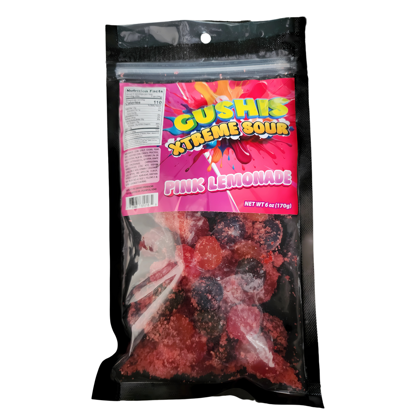 Gushis Xtreme Sour - Pink Lemonade