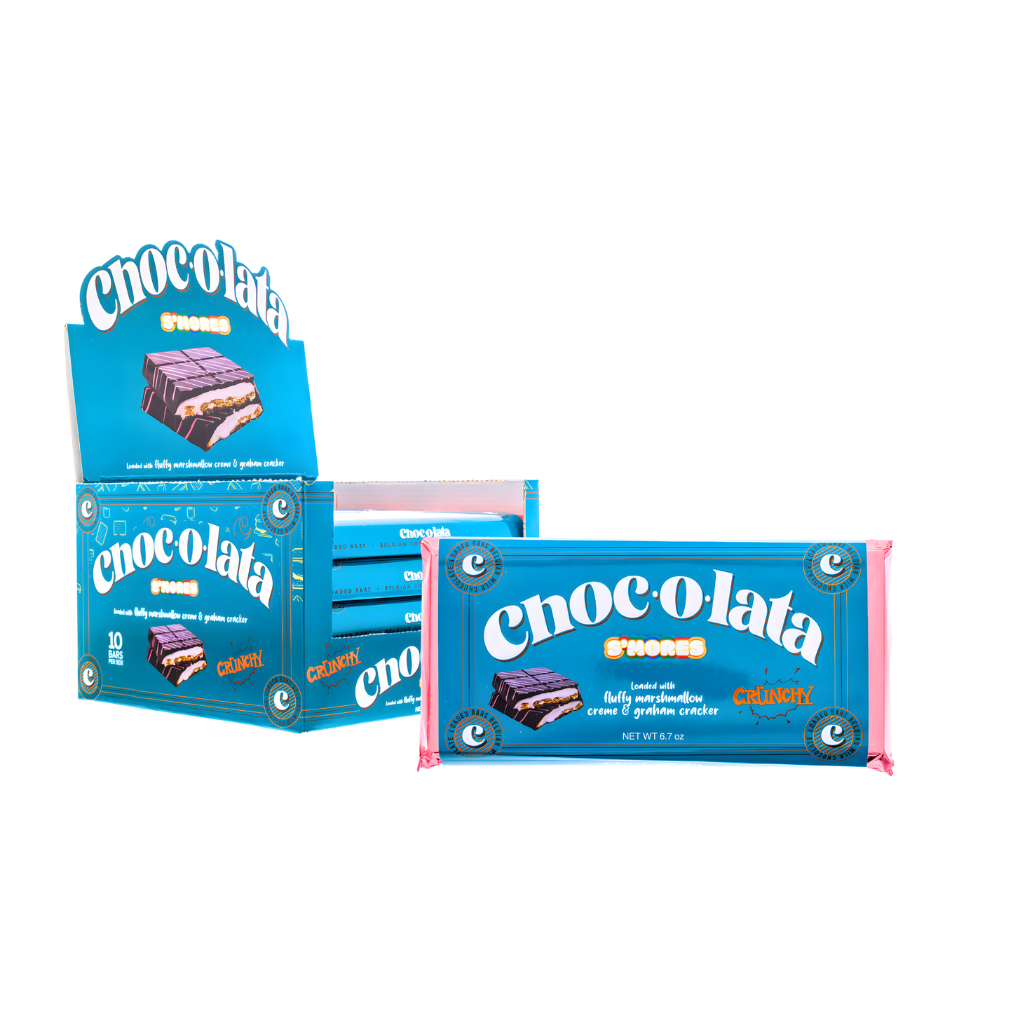 Choc-O-Lata-Dubai Style S'mores Bar-10ct