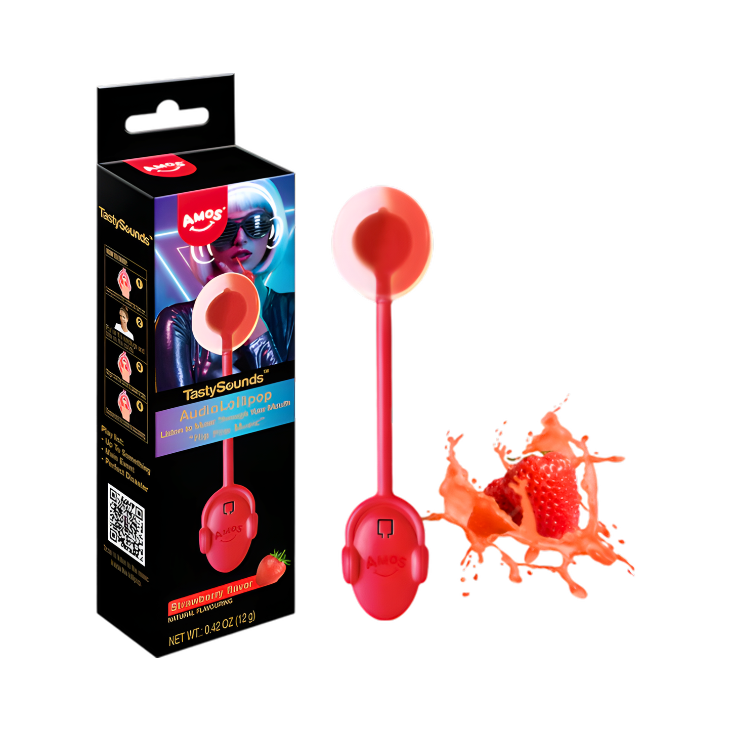 Amos Tasty Sounds-Strawberry-24ct