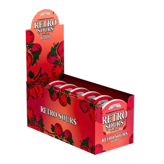 RETRO SOURS - Red Apple 60G TIN *8 Count*