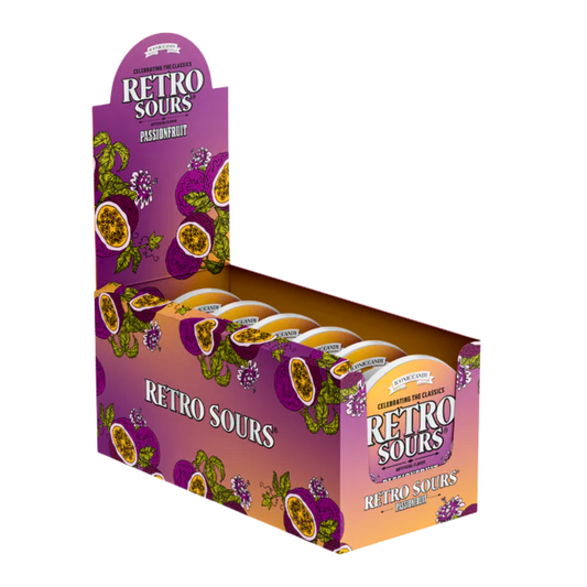 RETRO SOURS - Passion Fruit 60G TIN *8 Count*
