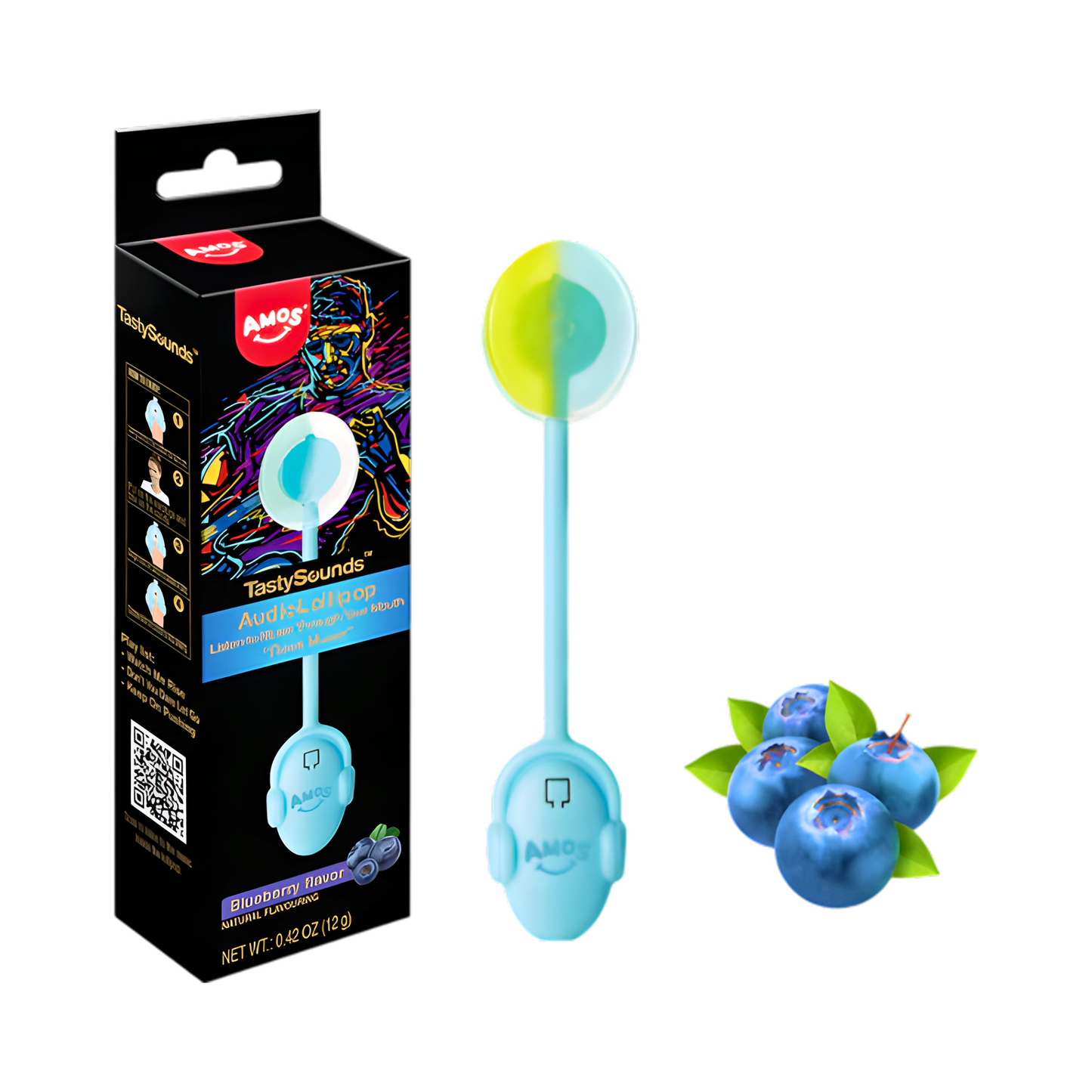Amos Tasty Sounds-BlueBerry-24ct