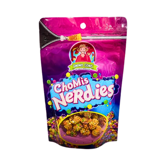 Chomis Gomis-Nerdies: Crunchy, Chewy, and Bursting with Flavor