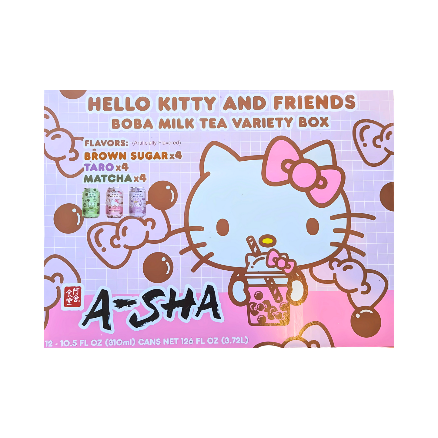A-Sha Boba Milk Tea - Variety Pack-12ct