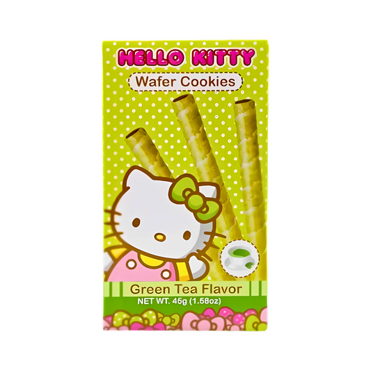 Hello Kitty Wafer Green Tea-12ct