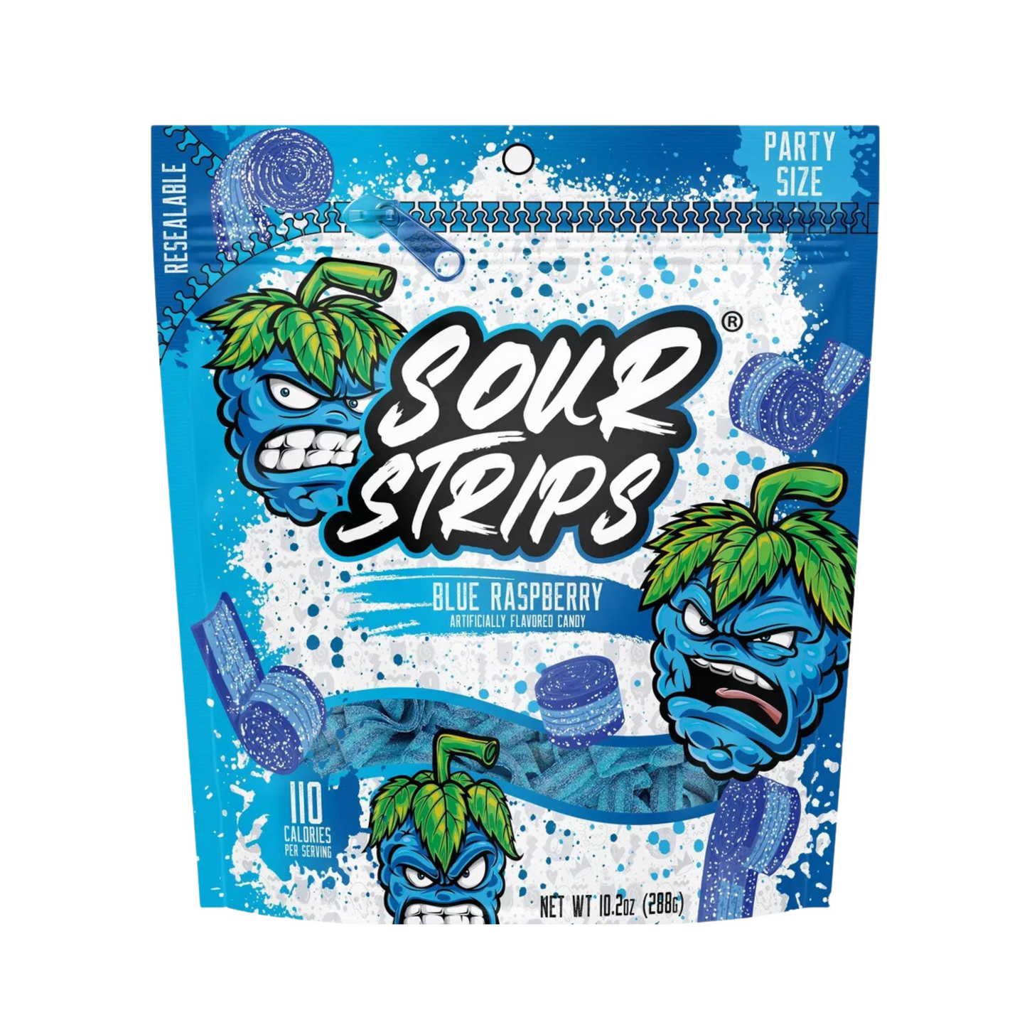 Sour Strip Party Pack- Blue Raspberry