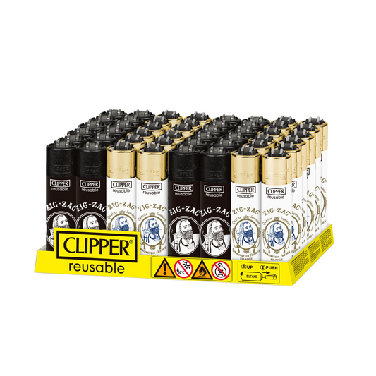 Clipper - Zig Zag - 48 Count. Black and white.