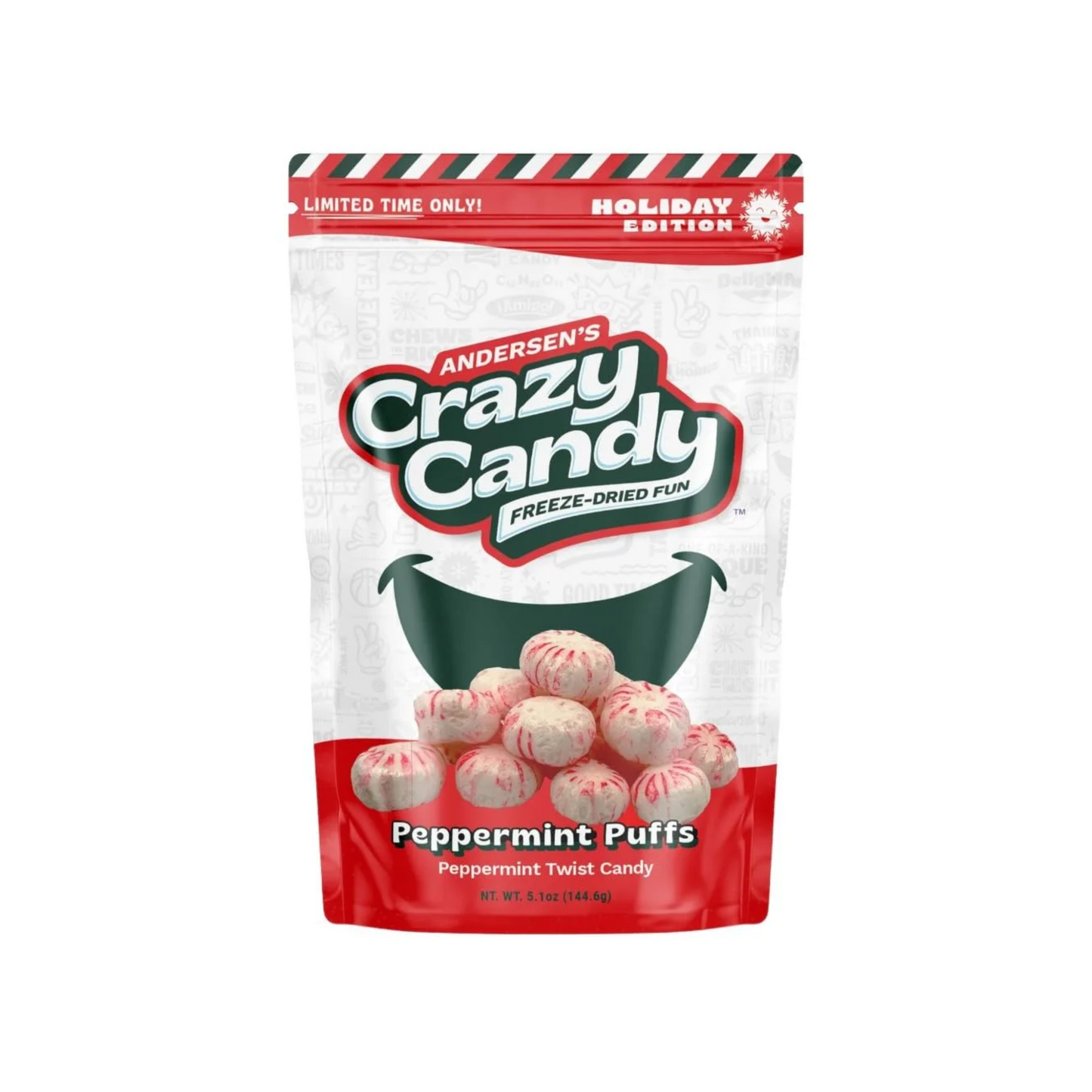 Crazy Candy Peppermint Puffs