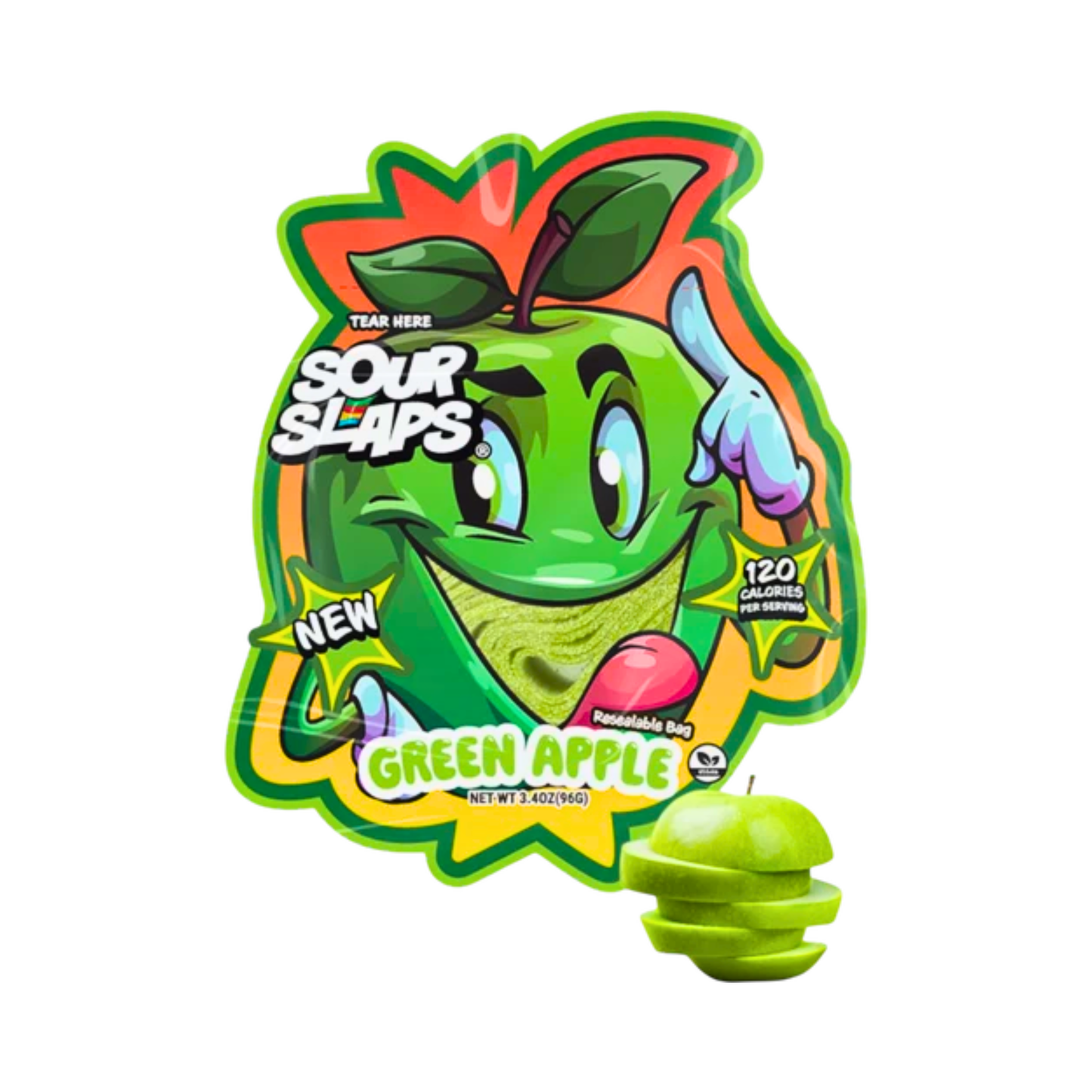Sour Slaps-Green Apple-12ct