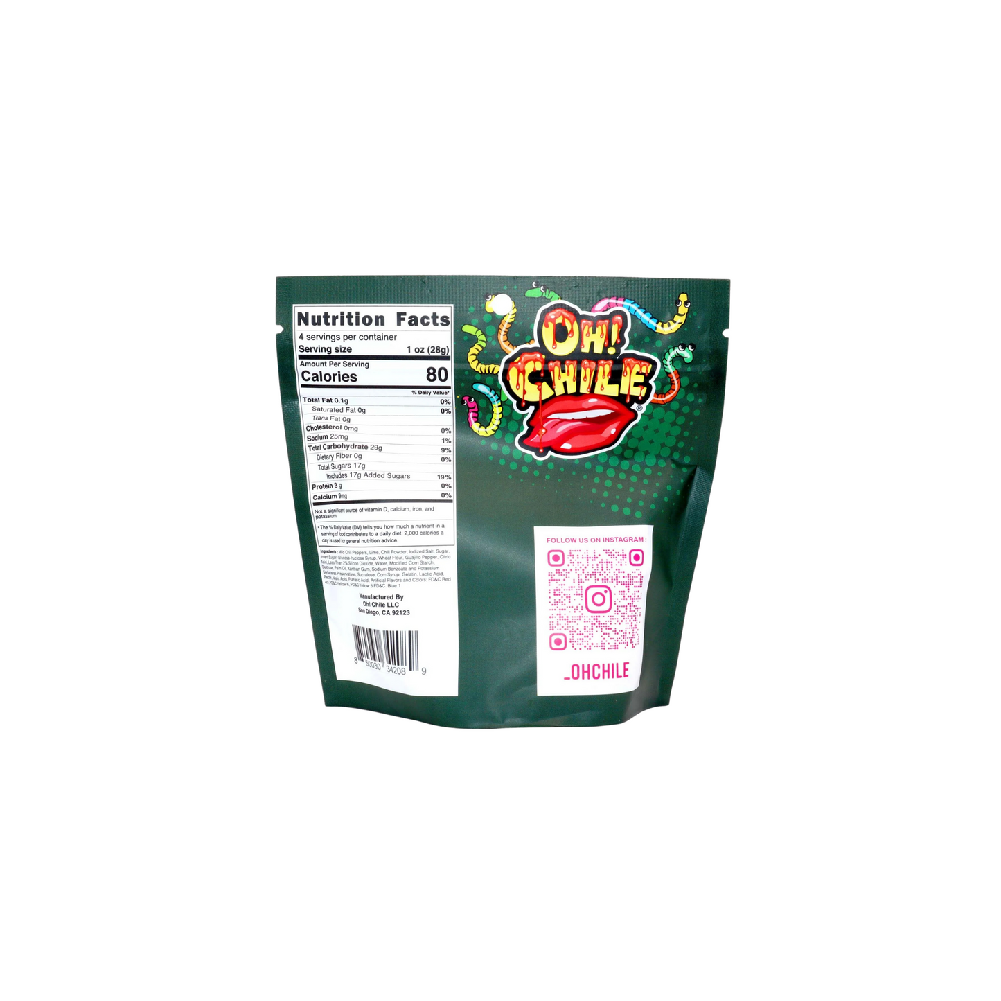 Oh! Chile - Spicy Worms-12ct
